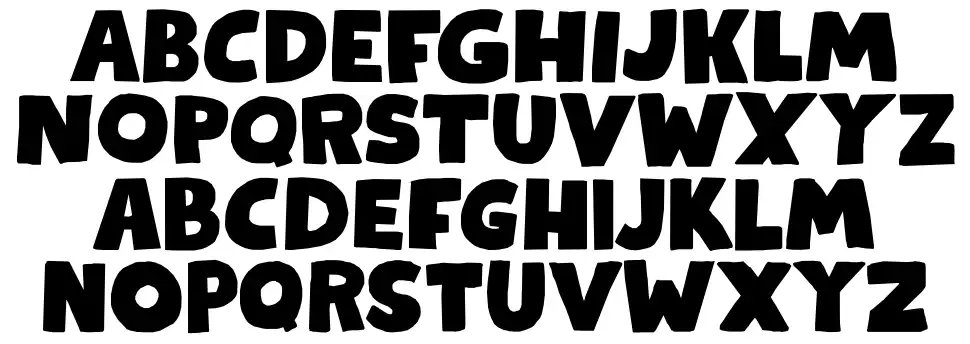 Kapsalon Printfont specimens