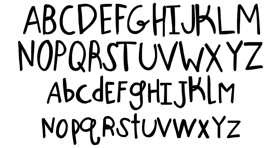 KB One Big Scrapefont specimens