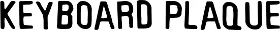 Keyboard Plaque