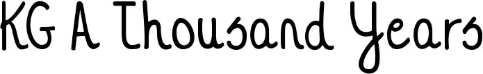 KG A Thousand Years