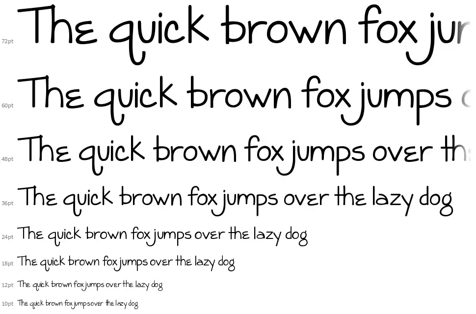 KG Grace For Todayfont waterfall