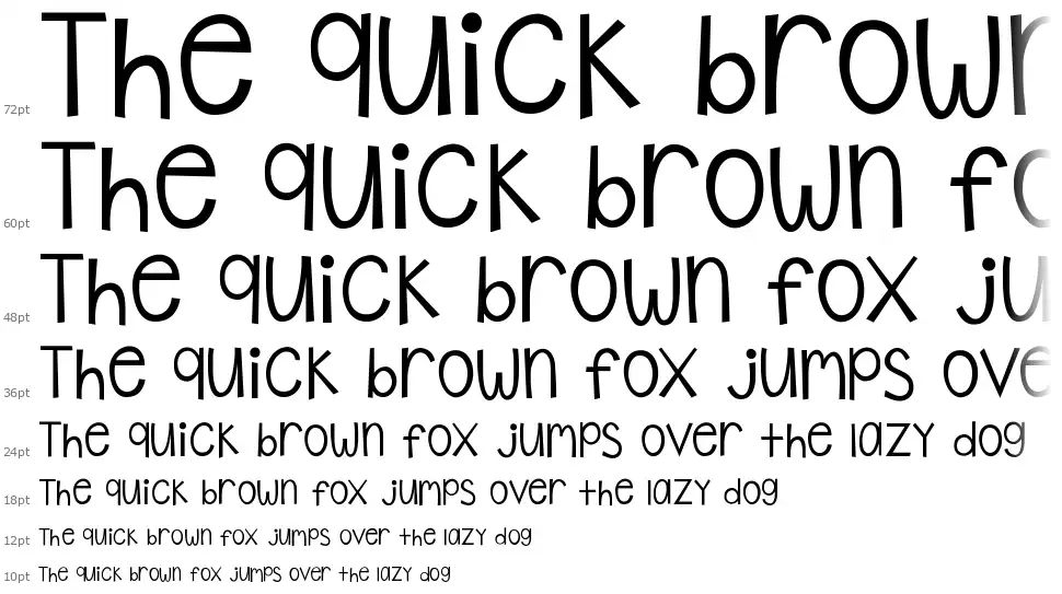 KG Shake it Offfont waterfall