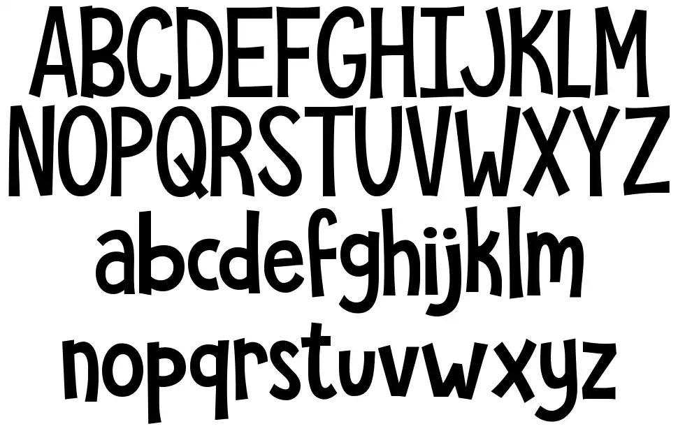 KG She Persistedfont specimens