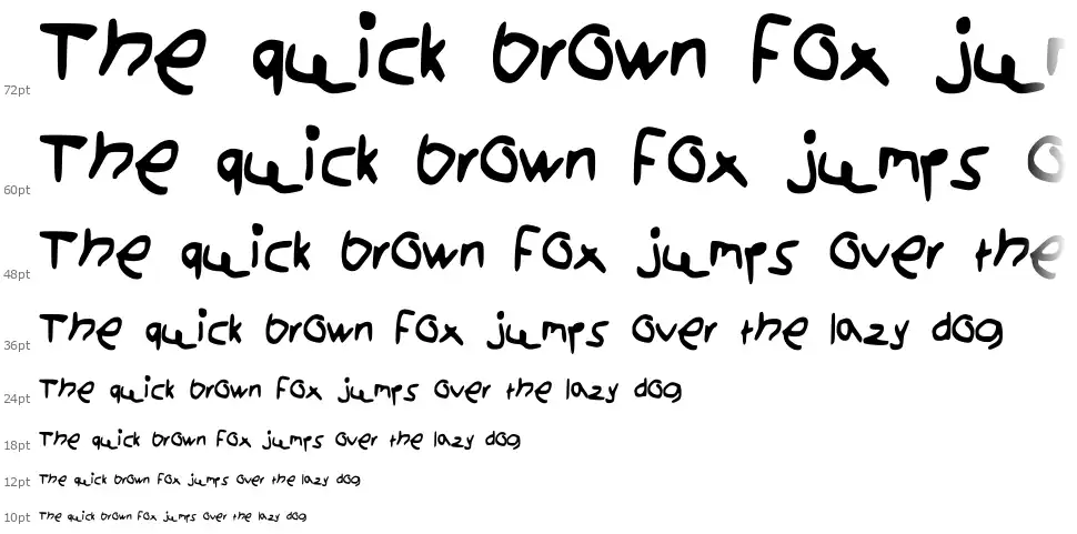 Kidswrittingfont waterfall