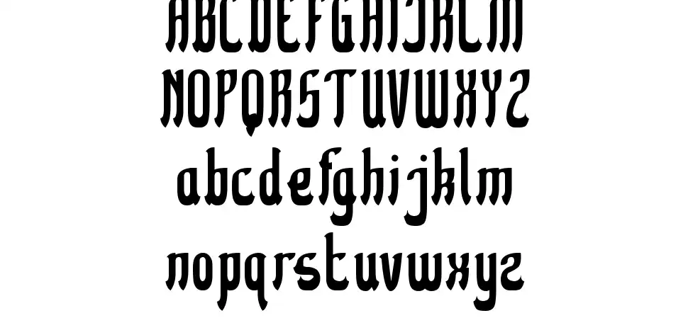 Kingdom of Heartfont specimens