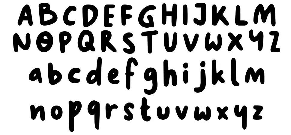Kopi Senja Scriptfont specimens