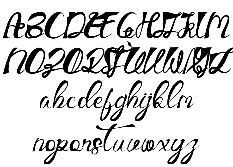 Kreatifefont specimens