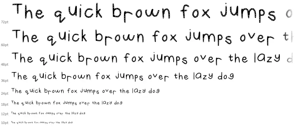 Lenan Dottedfont waterfall