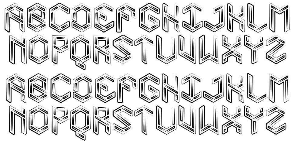 Level 01font specimens