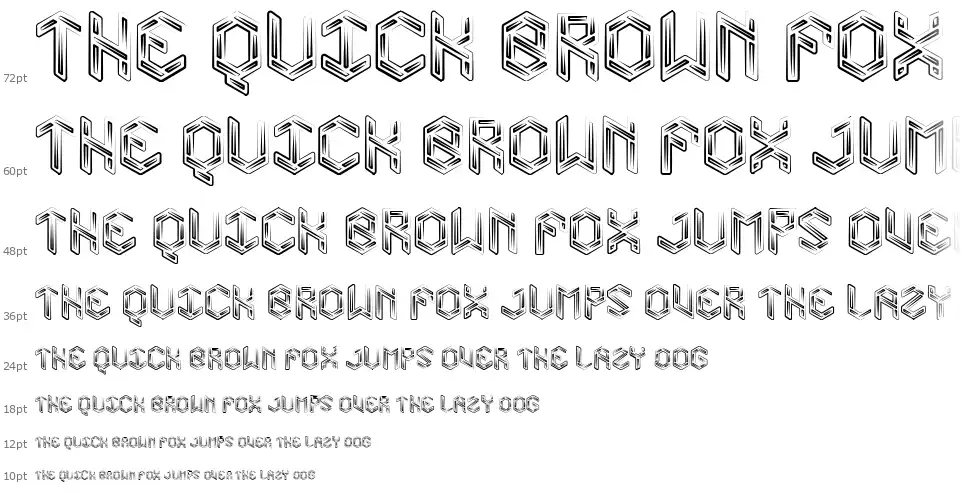 Level 01font waterfall