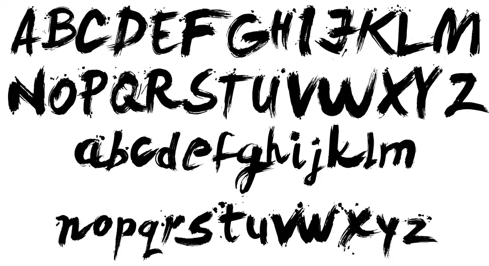 Levi Brushfont specimens