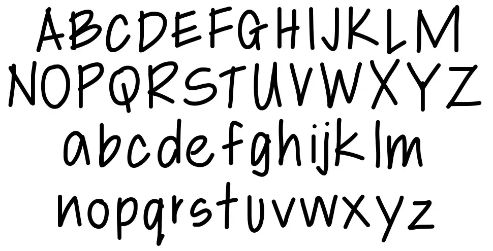 Libbys Handfont specimens