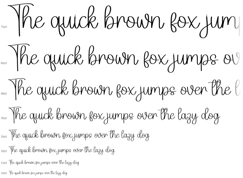 Lightning script Cascata Lightning scriptfont waterfall