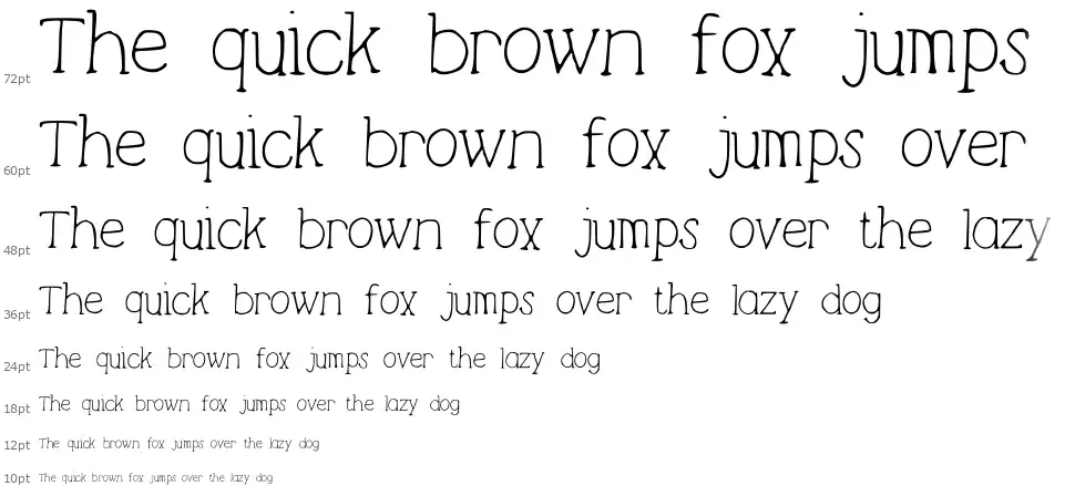 Lightweightfont waterfall