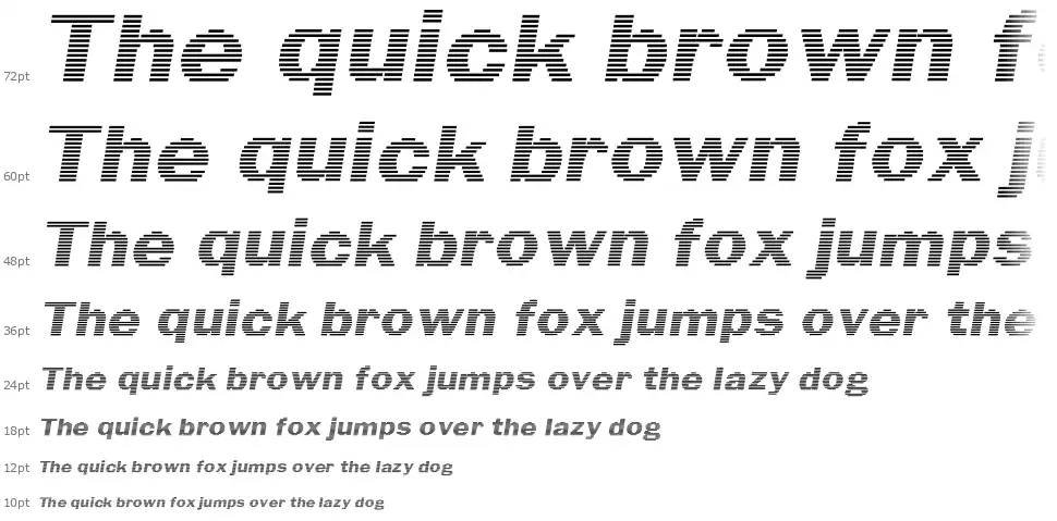 Linear Beamfont waterfall