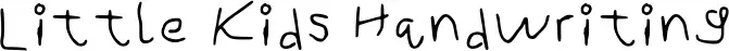 Little Kids Handwriting