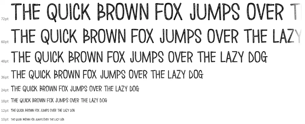 Love Monster Sketchedfont waterfall