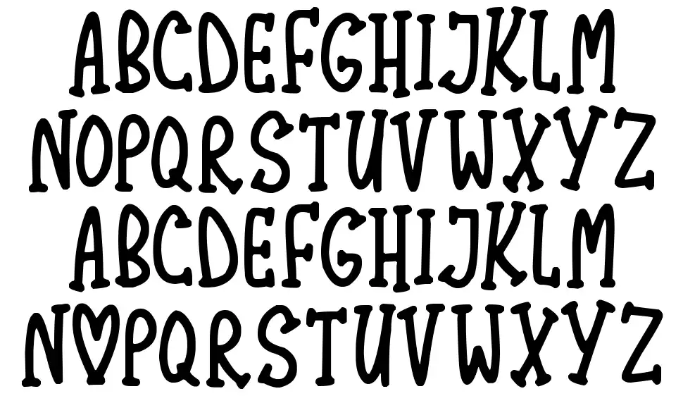 Lovely Serifsfont specimens