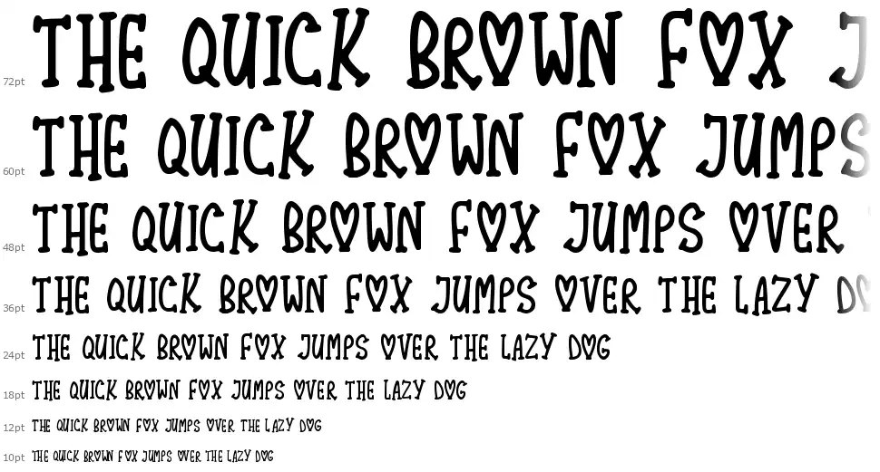 Lovely Serifsfont waterfall