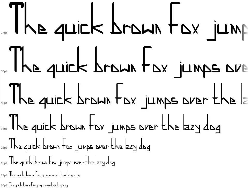 Low X-Linefont waterfall