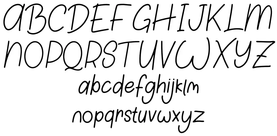 Lucky Greenfont specimens
