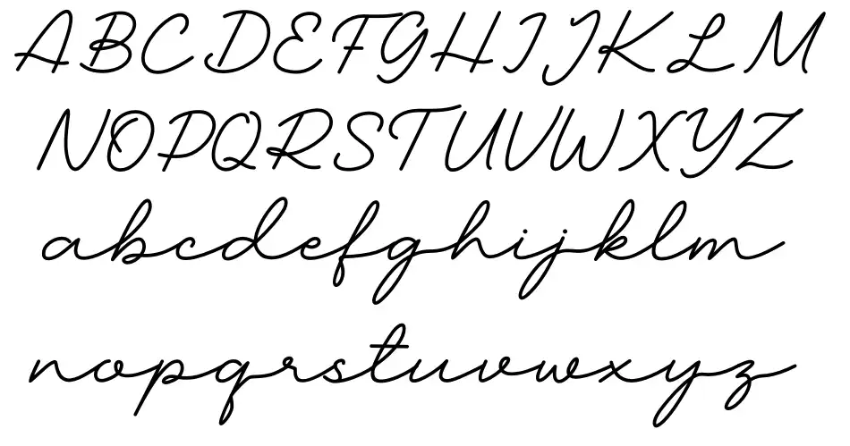 Madore Signature Esemplari Madore Signaturefont specimens