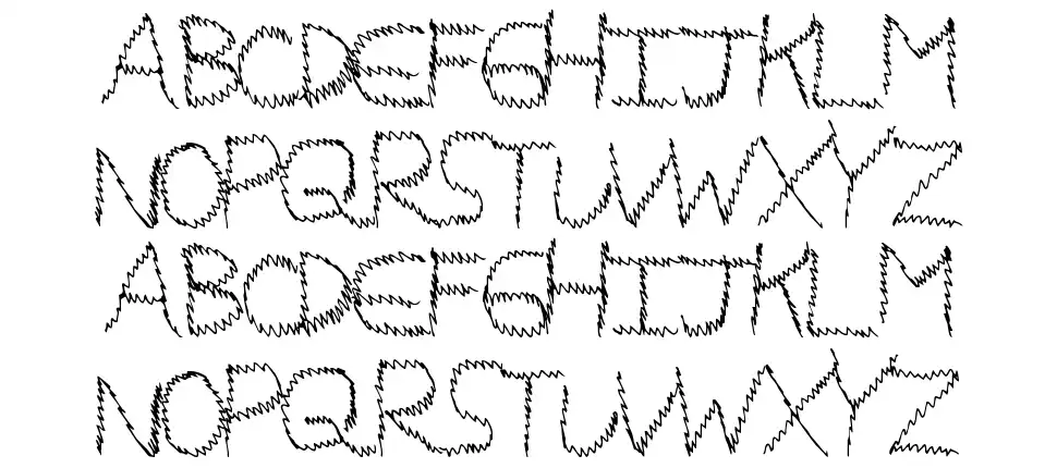 Magic Scribblefont specimens