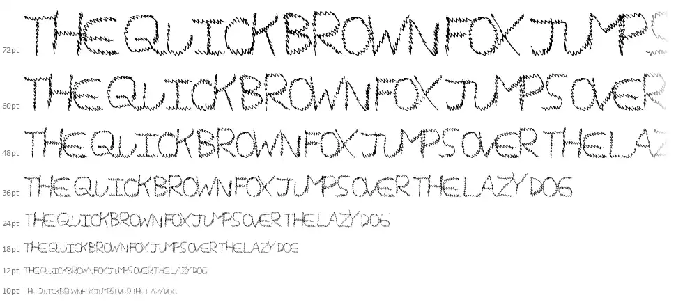 Magic Scribblefont waterfall