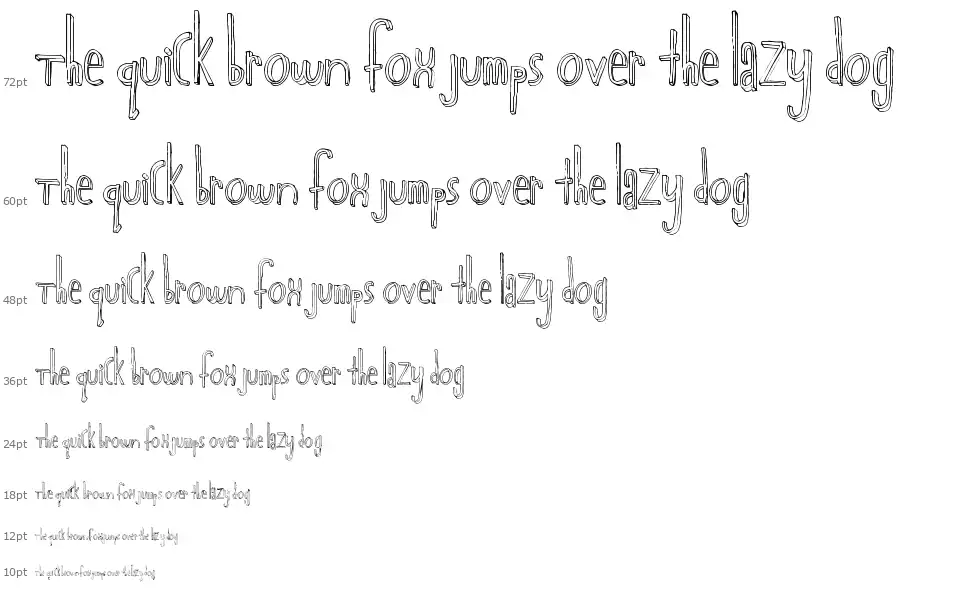 Major Chronicfont waterfall
