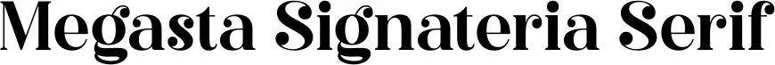Megasta Signateria Serif