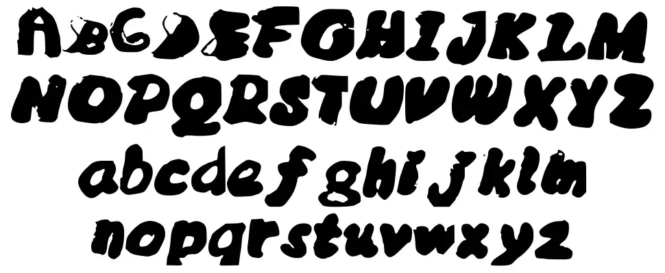 MessyBubblefont specimens