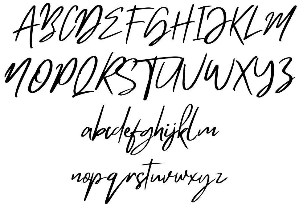 Mistrullyfont specimens