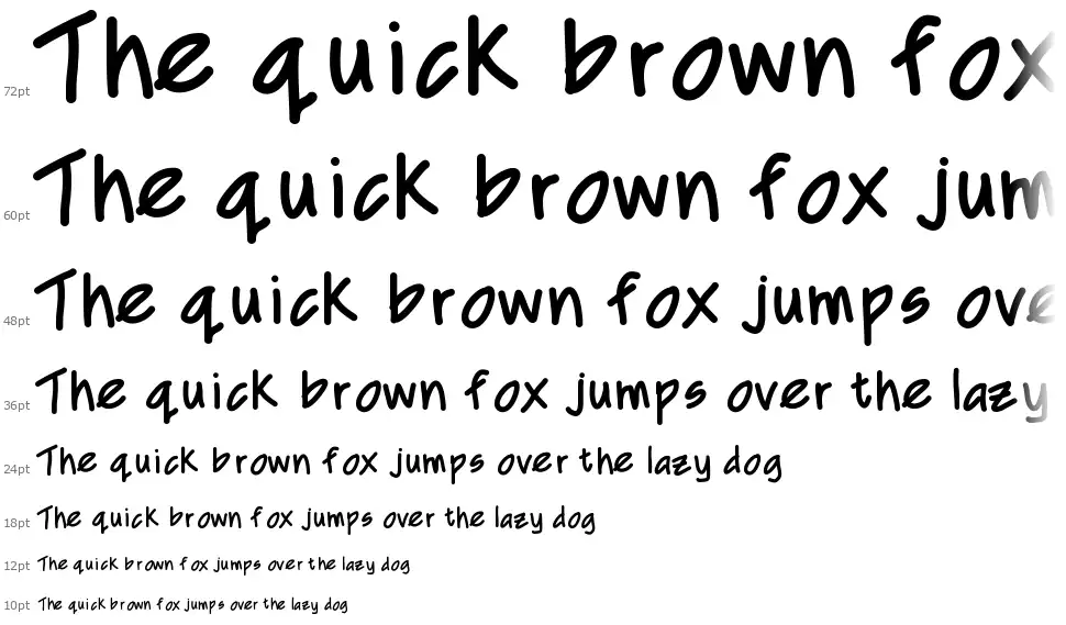 Mix CDfont waterfall