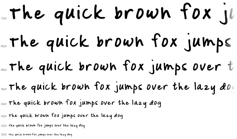 Mix Doodlefont waterfall