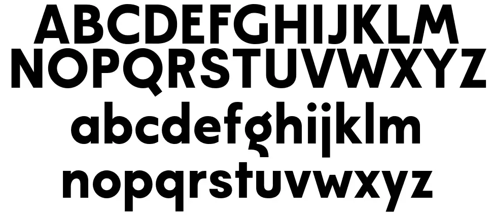 Modecofont specimens