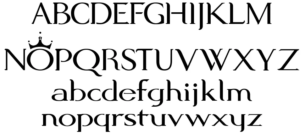 Modern Kingfont specimens