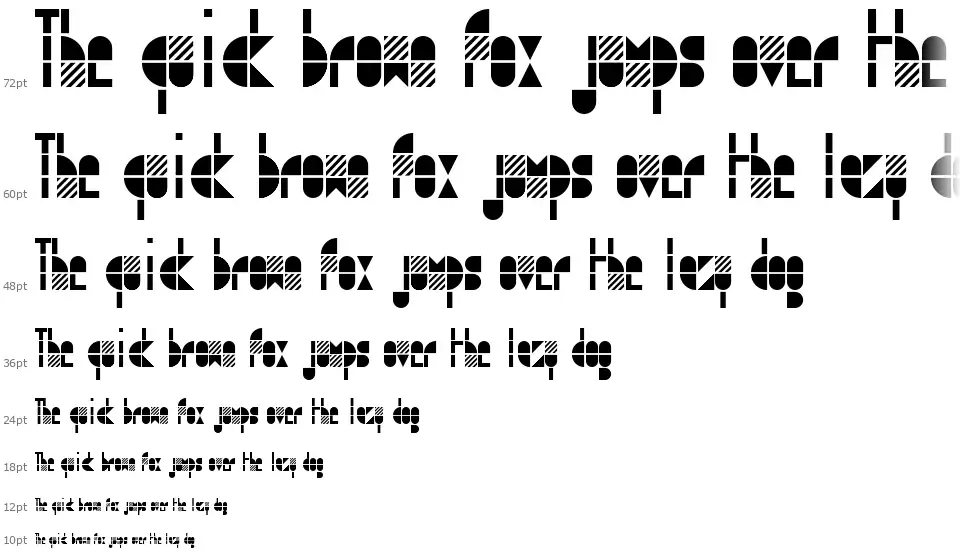 Modulo 3font waterfall