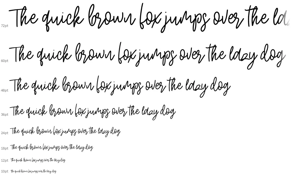 Mollysh Scriptfont waterfall