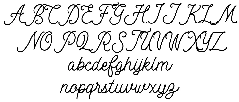 Motherlinefont specimens