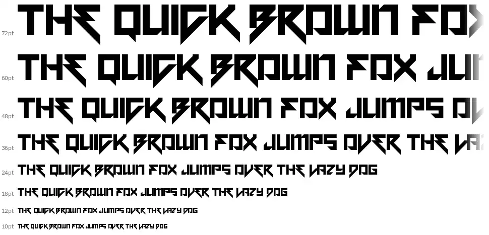 Motorstrikefont waterfall