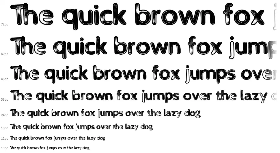 Neon Techfont waterfall