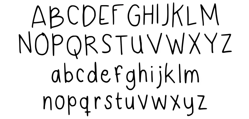 Never Was A Cloudy Dayfont specimens