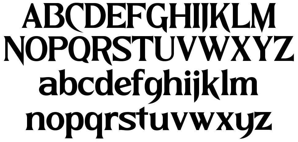 Nighttmer Horizon Esemplari Nighttmer Horizonfont specimens