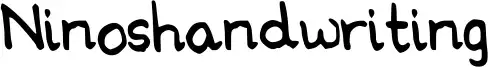 Ninoshandwriting