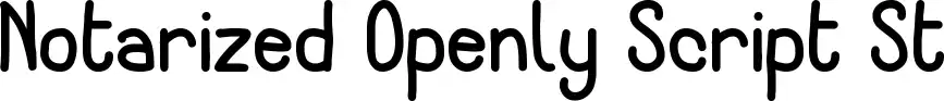 Notarized Openly Script St