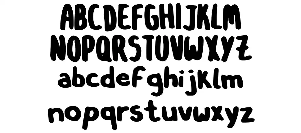 O Sinistro mano BLKfont specimens