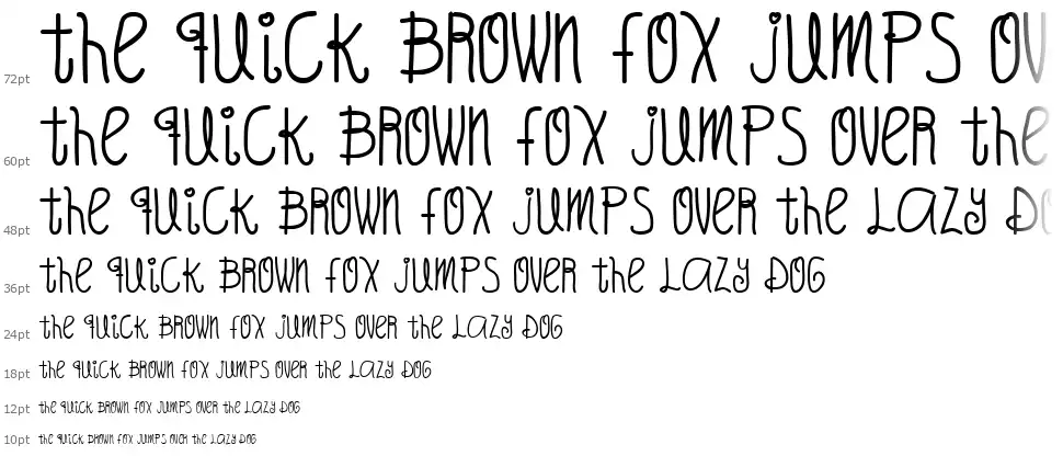 Oh Hello Candyfont waterfall