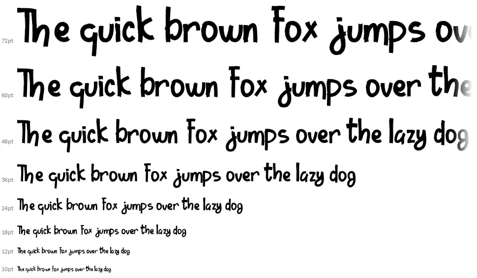 Ordinary Brushfont waterfall