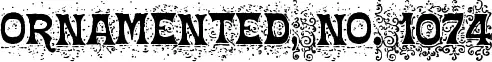 Ornamented, No. 1074