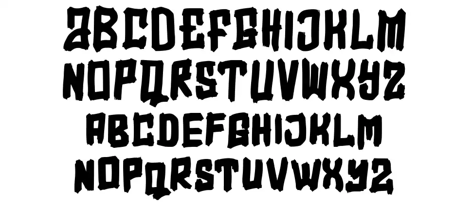 Overflyfont specimens